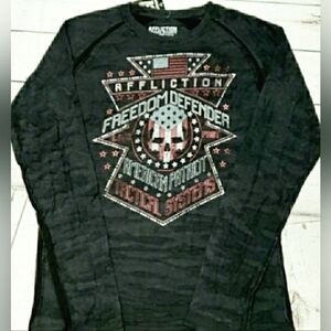 ♦️Affliction Freedom Defender Tactical Graphic L/S T-shirt♦️